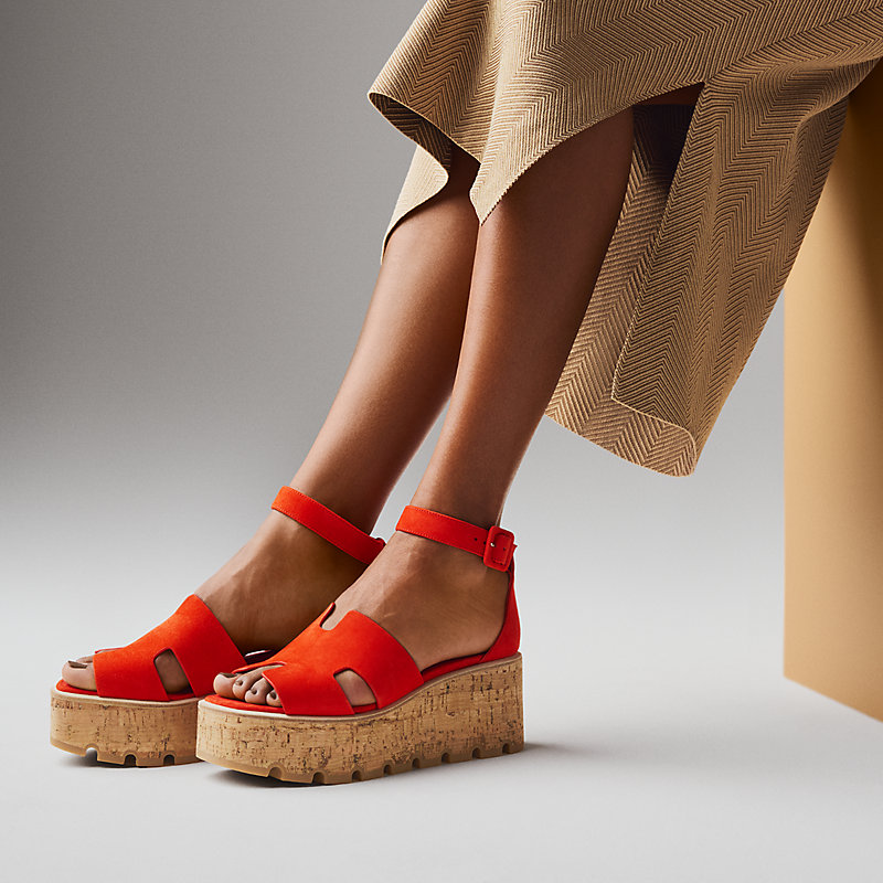 上質な夏の足元【HERMES】Luce30 厚底サンダル Luce 30 sandal | Hermès USA